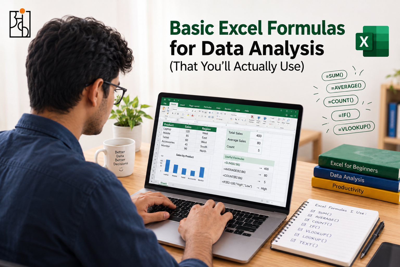 Basic Excel Formulas for Data Analysis